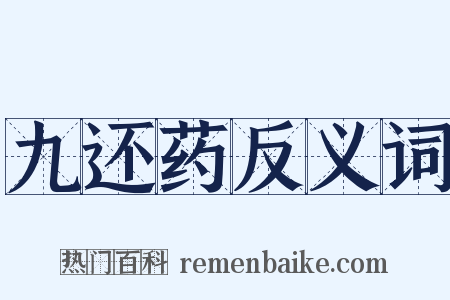 九还药反义词是什么意思的图片